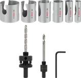 Sada závitových děrových pil Bosch PRO Construction Material, 9dílná.